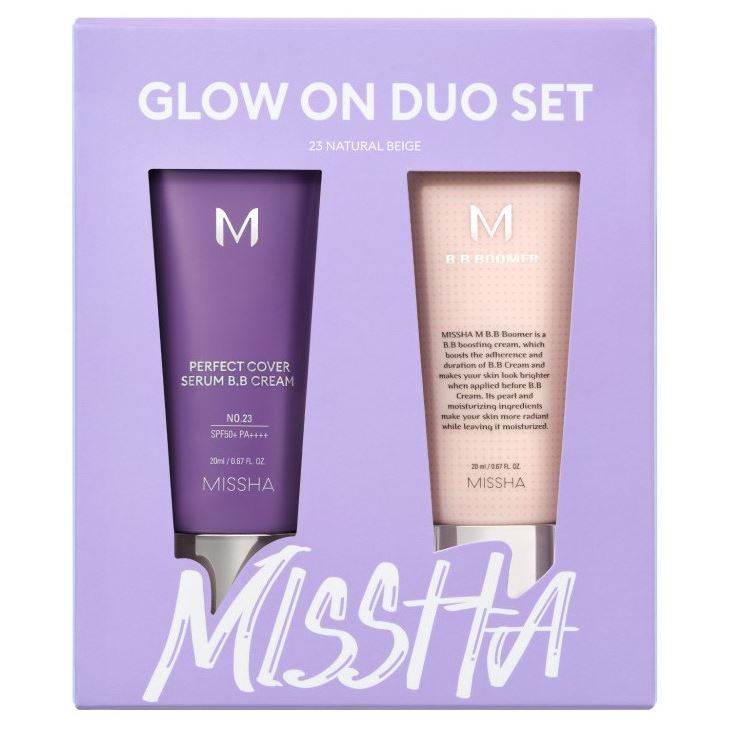 Missha Make Up Набор Glow: ВВ крем тон 23 + праймер Набор: тональный ВВ крем с антивозрастной сывороткой тон 23, праймер