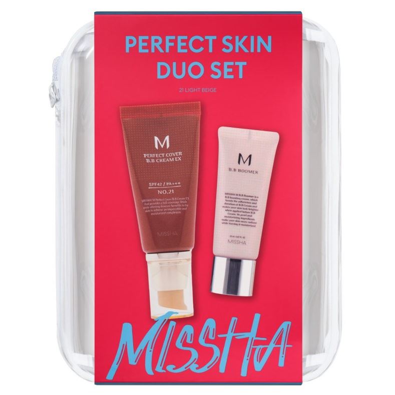 Missha Make Up Набор Perfect Skin: тональный ВВ крем тон 21 + праймер Набор: тональный ВВ крем, праймер