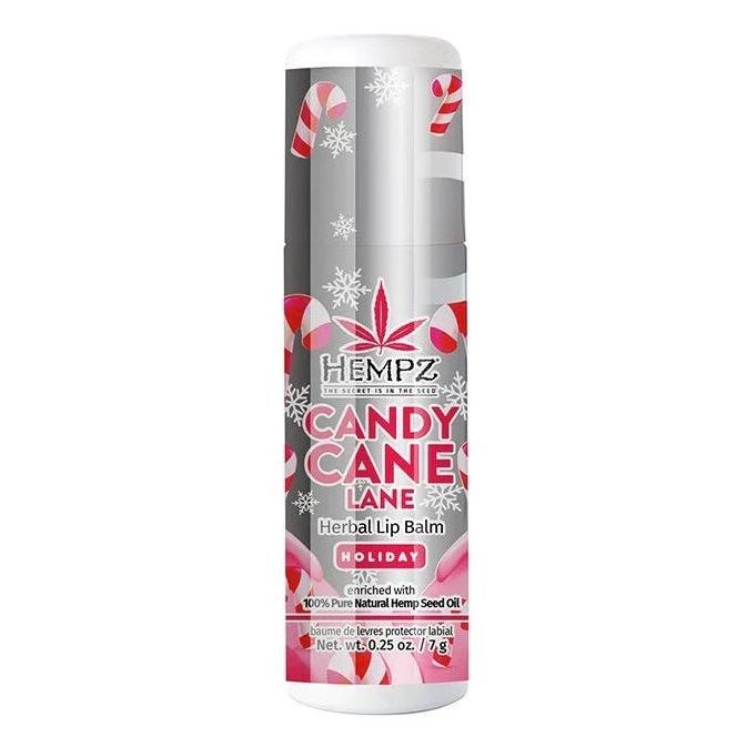 Hempz Body Care Candy Cane Lane Herbal Lip Balm  Бальзам для губ Мятный Леденец