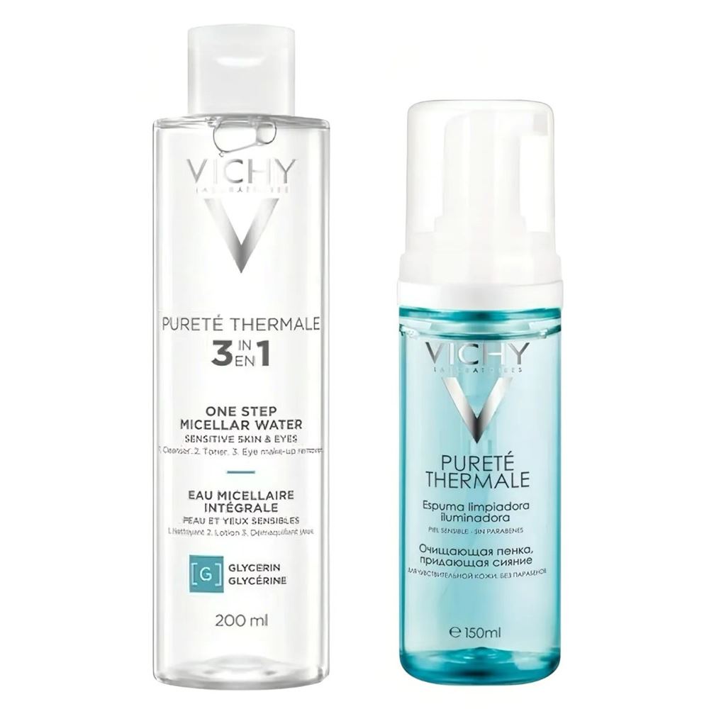 VICHY Purete Thermal Набор Purete Thermale для мягкого очищения Комплексный набор для мягкого очищения, снятия макияжа и ухода за чувствительной кожей
