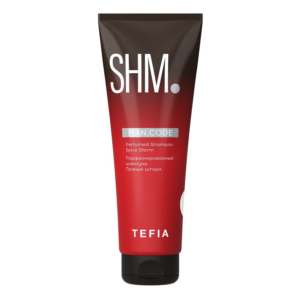 Tefia Treats By Nature Man Code Perfumed Shampoo Spice Storm Парфюмированный шампунь Пряный шторм