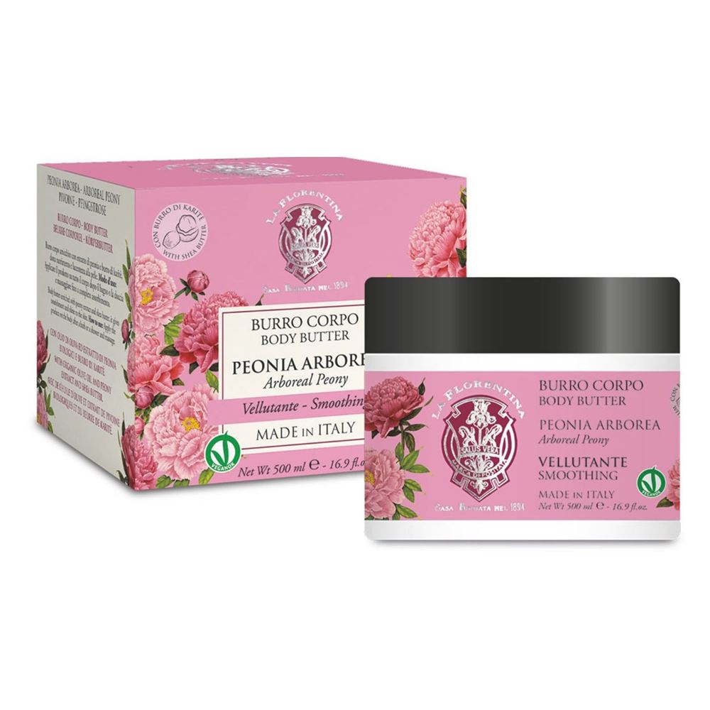 La Florentina Body Care Body Butter Arboreal Peony Smoothing Коллекция Bellosguardo. Баттер для тела Изысканный Пион Смягчающий