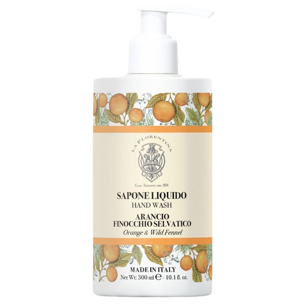 La Florentina Body Care Hand Wash Orange & Wild Fennel  Коллекция Pomario.  Жидкое мыло Апельсин и Дикий Фенхель