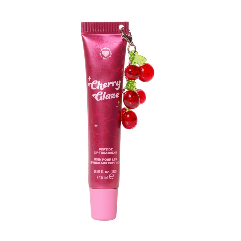 I Heart Revolution Make Up Midnight Cherry Glaze Peptide Lip Treatment Блеск для губ с эффектом сияния 