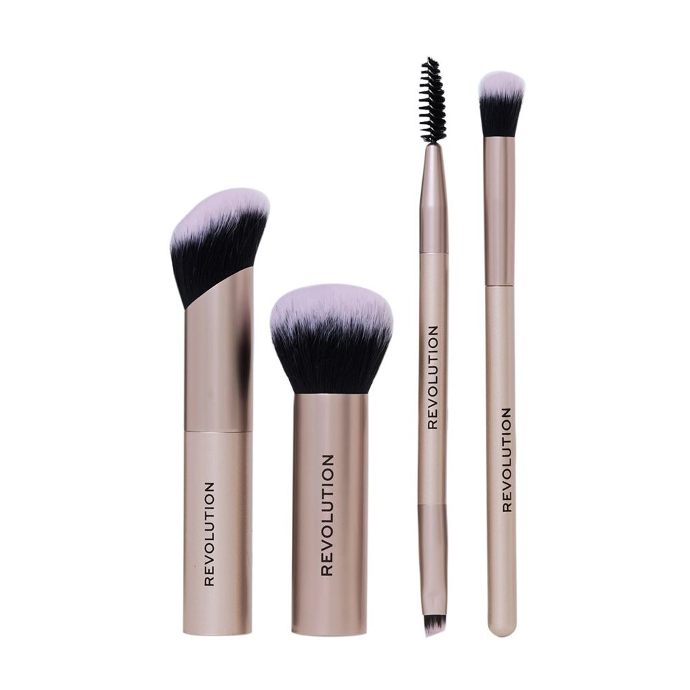 Revolution Makeup Make Up On The Glow Travel Brush Set  Набор косметических кистей и чехол 