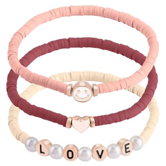Essence Accessories Love it a Choco'lot bracelet trio Набор браслетов 