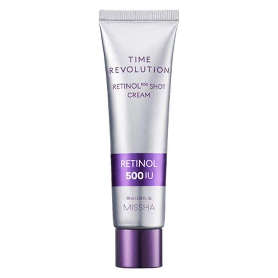 Missha Face Care Time Revolution Retinol 500 Shot Cream Антивозрастной крем для лифтинга и сияния лица с ретинолом