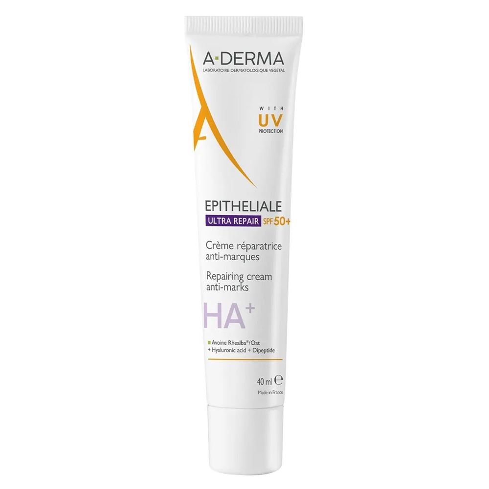 A-Derma Epitheliale HA+ Ultra Repair SPF50+ Repairing Cream Anti-Marks Восстанавливающий крем для лица и тела 