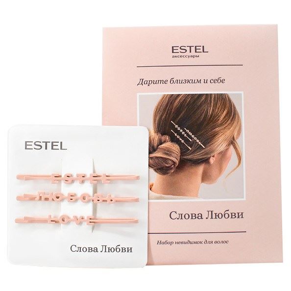 Estel Professional Accessories Набор невидимок для волос "Слова Любви" Набор невидимок для волос