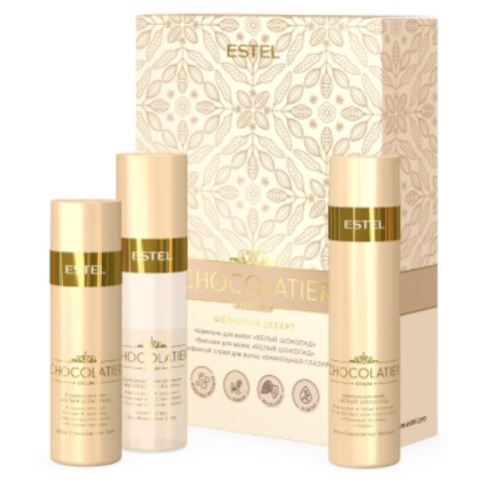 Estel Professional Otium Chocolatier Набор Шёлковый десерт  Набор: Шампунь, бальзам, спрей