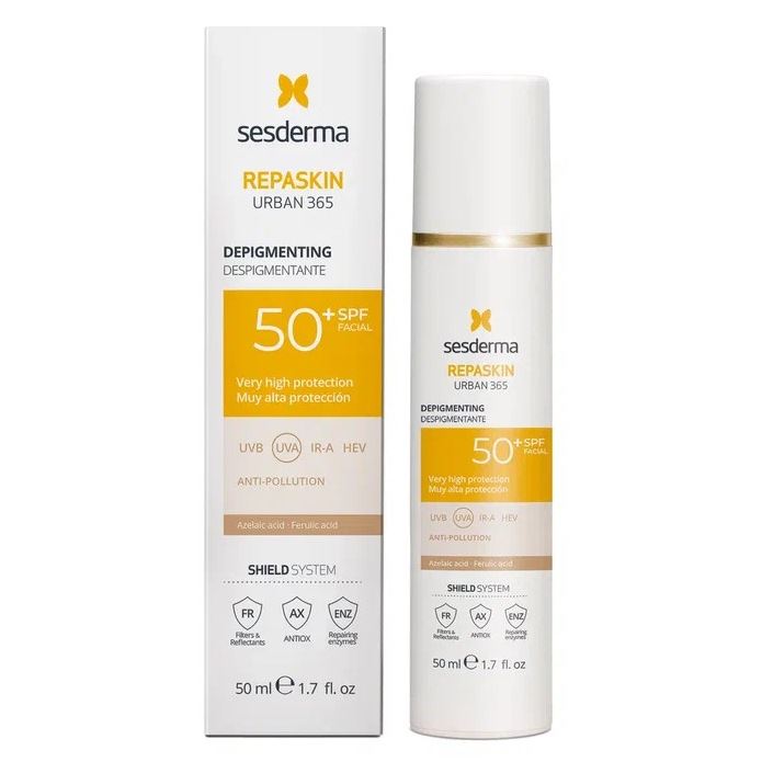 Sesderma Sun Care Repaskin Urban 365 Bleaching SPF50 Средство солнцезащитное депигментирующее для лица SPF50