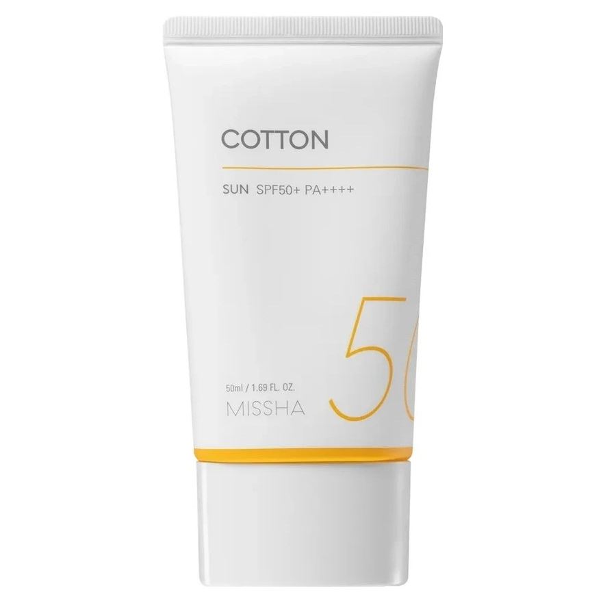 Missha Face Care All Around Safe Block Cotton Sun SPF50+  Солнцезащитный крем для лица 