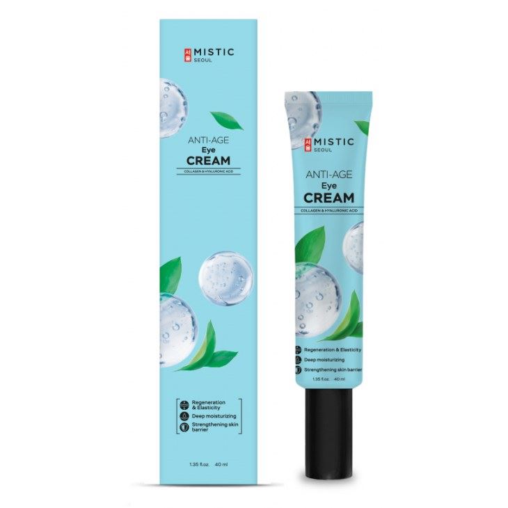 Mistic Care Anti-Age Eye Cream With Collagen & Hyaluronic Acid  Антивозрастной крем для век с коллагеном и гиалуроновой кислотой 
