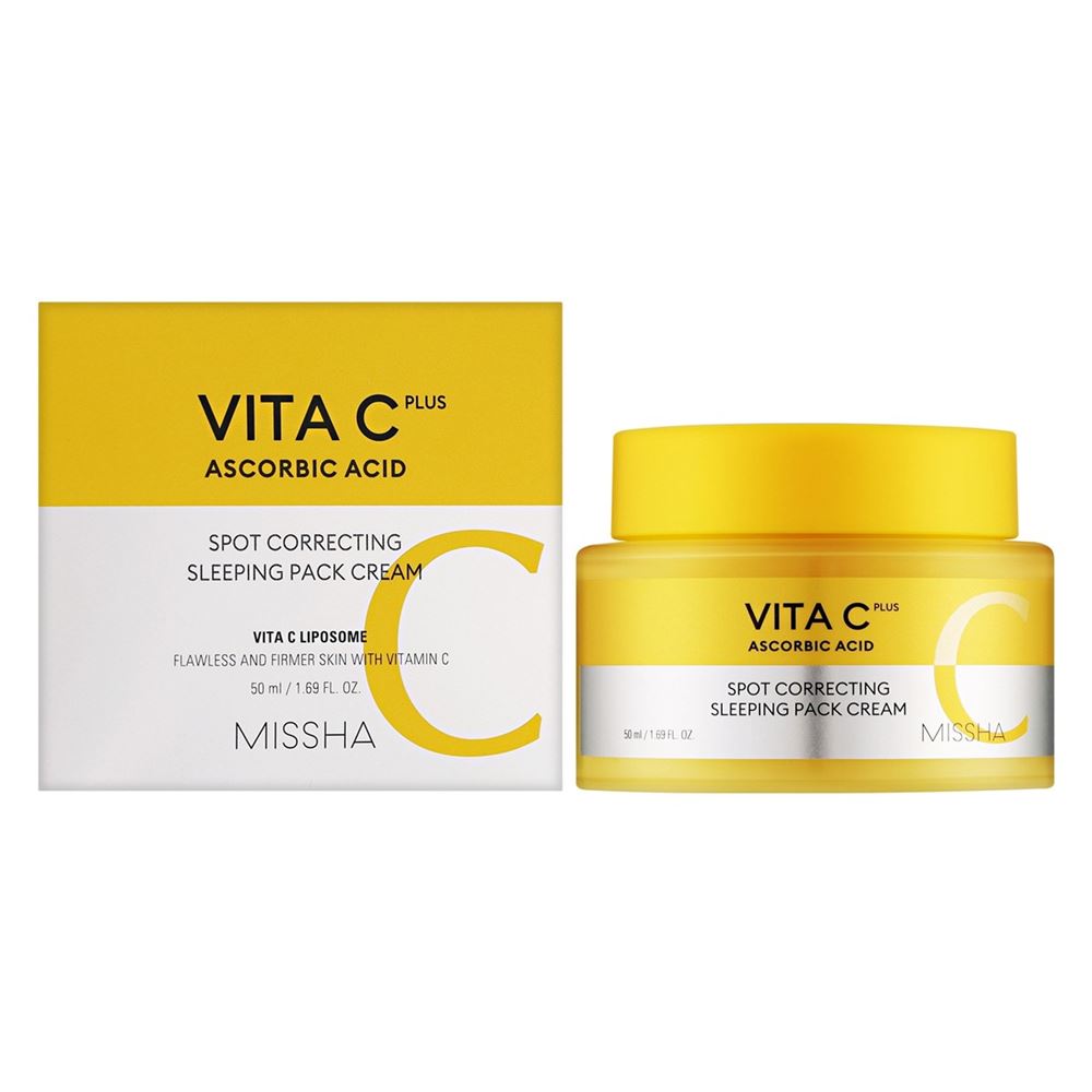 Missha Face Care Vita C Plus Spot Correcting Sleeping Pack Cream Ночная крем-маска для лица с витамином C