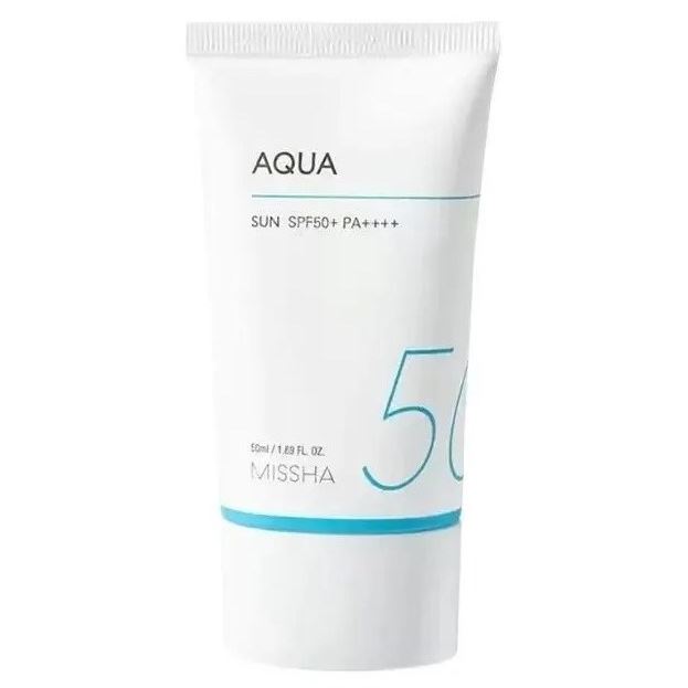 Missha Face Care All Around Safe Block Aqua SPF50+ PA++++ Солнцезащитный крем с охлаждающим эффектом 