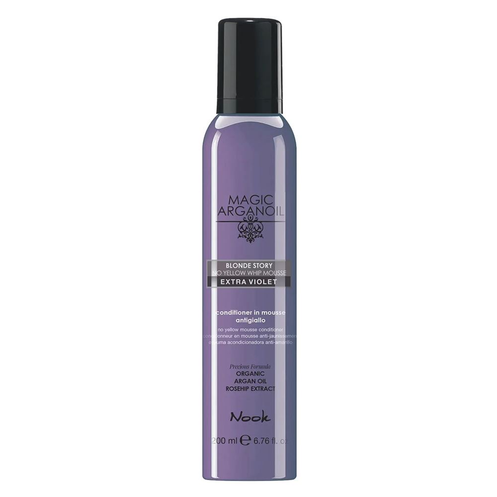 Nook Magic Arganоil No Yellow Conditiioning Mousse Кондиционирующий мусс для осветлённых и светлых волос