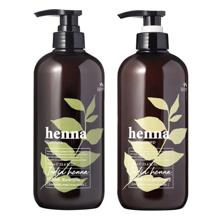 Flor De Man Henna Набор Henna Hair Shampoo + Henna Hair Rinse Набор для волос: шампунь и кондиционер 