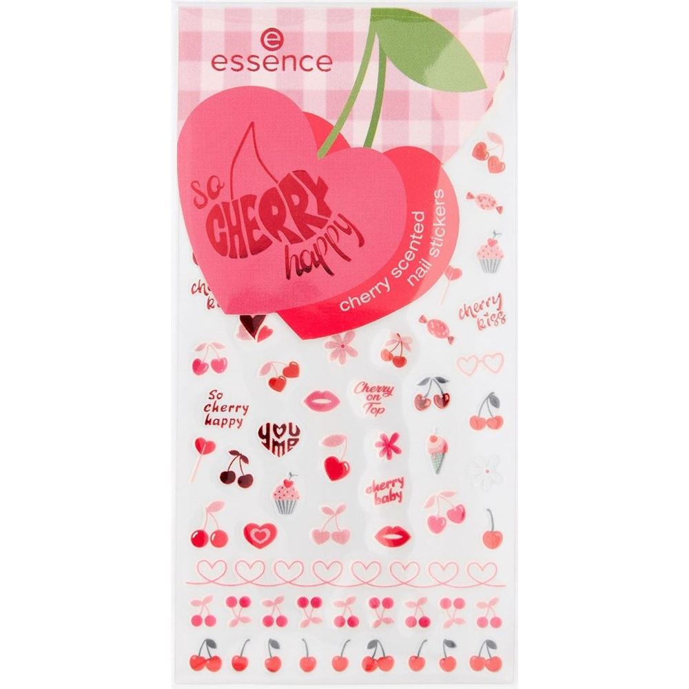 Essence Nail Care So Cherry Happy Cherry Scented Nail Stickers Стикеры для ногтей 