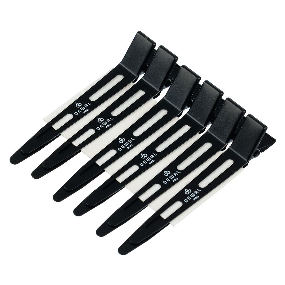 Dewal Professional Аксессуары для волос G022 Зажим для волос DEWAL черный, металл, 6 шт/уп G022 Зажим для волос DEWAL черный, металл, 6 шт/уп