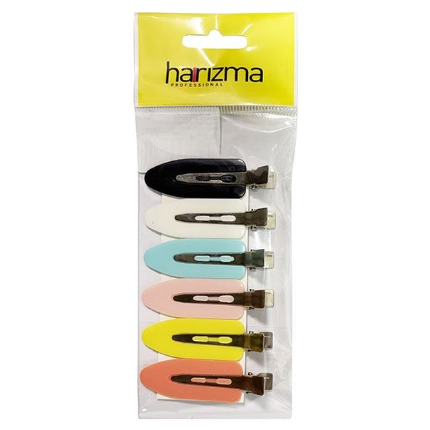 Harizma Professional Аксессуары h10982 Зажим для волос плоский "Лепесток" 6 шт/уп Зажим для волос плоский "Лепесток" 6 шт/уп
