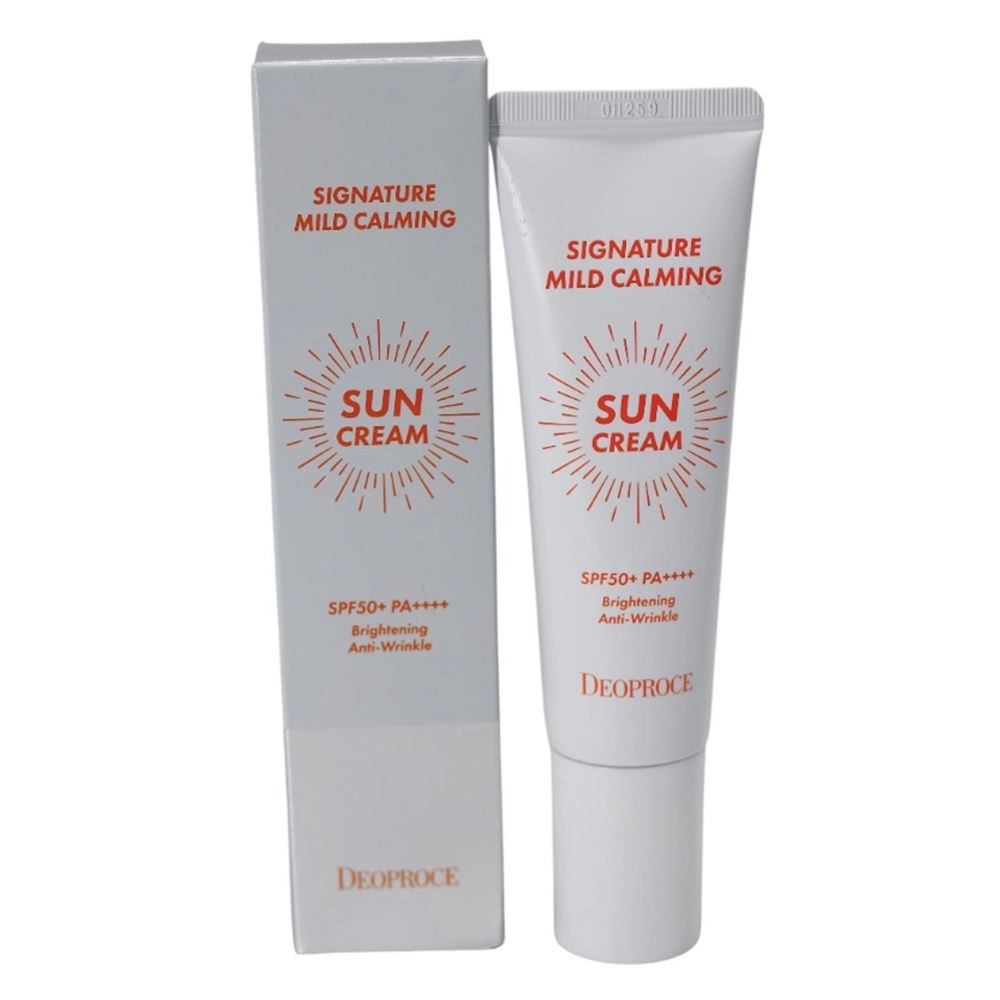 Deoproce Creams  Signature Mild Calming Sun Cream SPF50+ PA++++ Крем для лица солнцезащитный