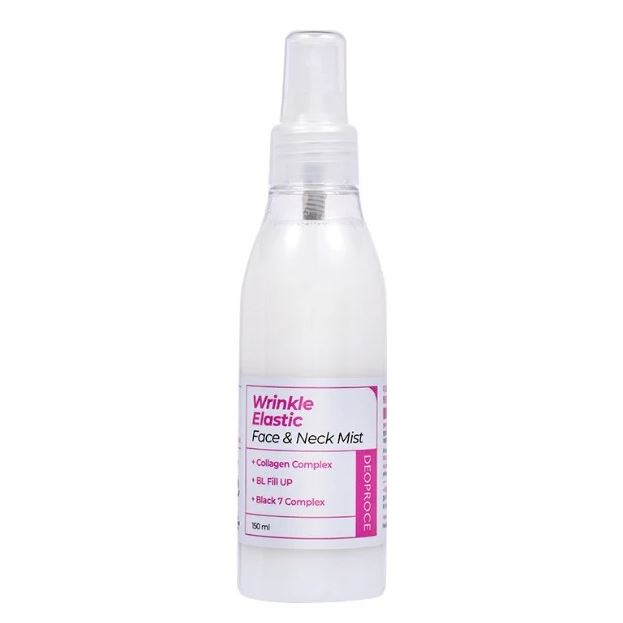Deoproce Natural Skin Wrinkle Elastic Face & Neck Mist  Спрей для лица и шеи