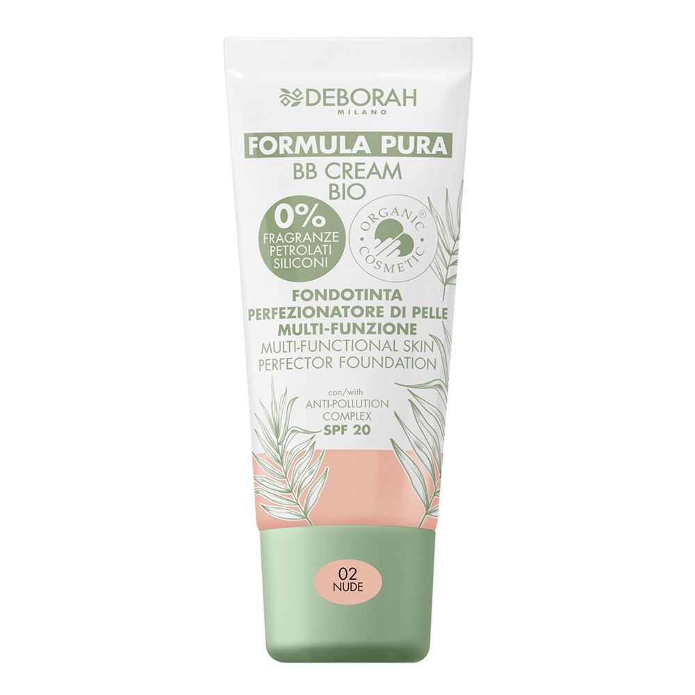 Deborah Milano Make Up Formula Pura BB Cream Bio SPF 20 Корректирующий тональный ВВ-крем для лица