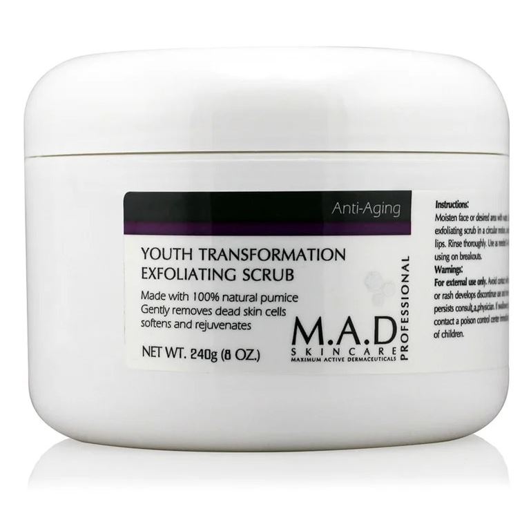 M.A.D Skincare Anti-Age Youth Transformation Exfoliating Scrub  Отшелушивающий крем-скраб с омолаживающим эффектом 
