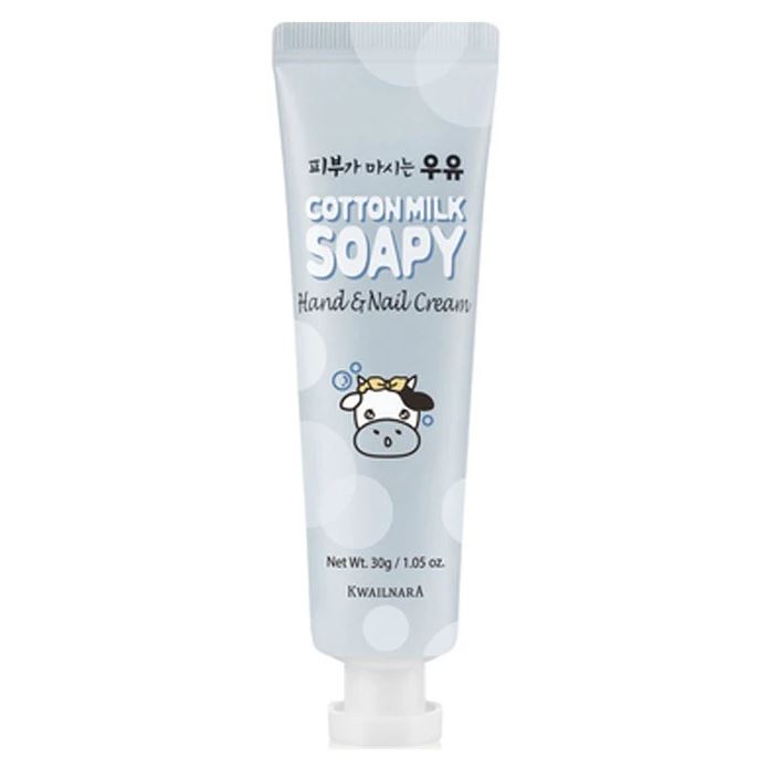 Welcos Skin Care Kwailnara Cotton Milk Soapy Hand & Nail Cream Крем для рук и ногтей с экстрактом хлопка