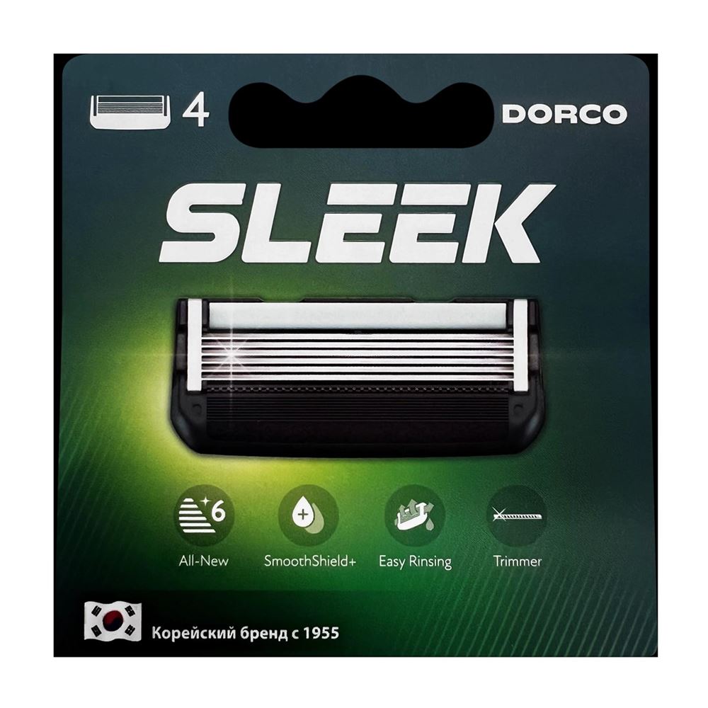 DORCO Man Кассеты для бритья Sleek с 6 лезвиями Кассеты для бритья Sleek с 6 лезвиями