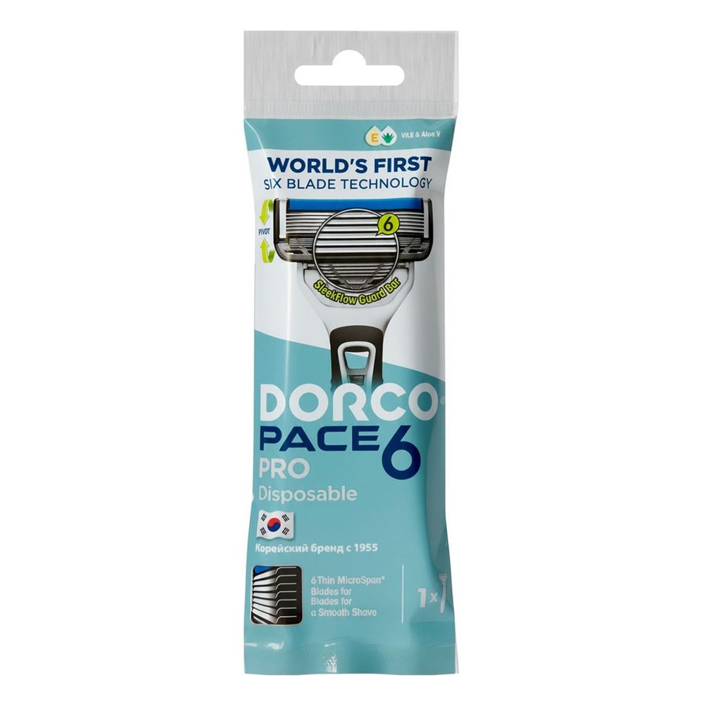 DORCO Man Станок для бритья одноразовый Dorco Pace 6 Pro Станок для бритья одноразовый 