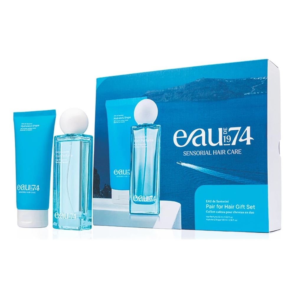 EAUde1974  EAU de Santorini  Набор EAU de Santorini Pair for Hair Gift Set Набор для волос: Крем для укладки + Парфюм для волос "Санторини"