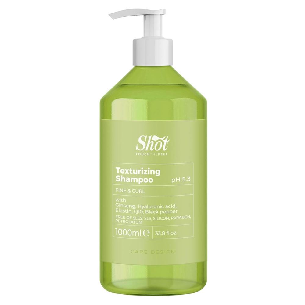 Shot Care&Glamour Shot Texturizing Shampoo Текстурирующий шампунь для придания объема тонким и вьющимся волосам 