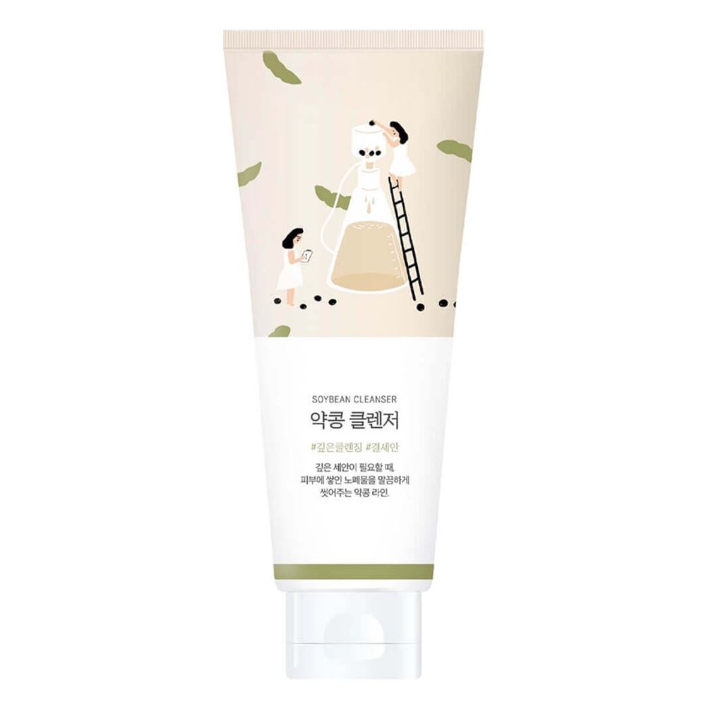Round Lab Soybean Soybean Cleanser Питательная пенка-скраб для умывания с соей 
