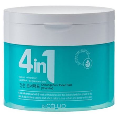 Dr.Cellio Masks and Patches Dr.G50 4 In 1 Cheongchun Toner Pad  Тонер-пэды с гликолевой и салициловой кислотами
