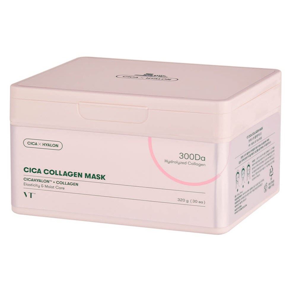 VT Cosmetics Cica  Cica Collagen Mask Набор тканевых масок с коллагеном для эластичности кожи
