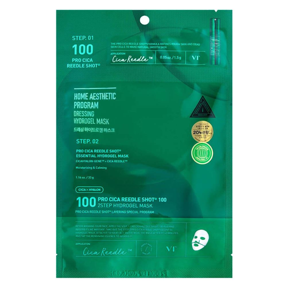 VT Cosmetics Cica  Pro Cica Reedle Shot 100 2Step Hydrogel Mask Двухфазная гидрогелевая маска с центеллой