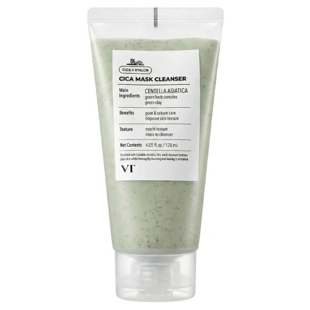 VT Cosmetics Cica  Cica Mask Cleanser Очищающая маска-пенка с центеллой и ретинолом