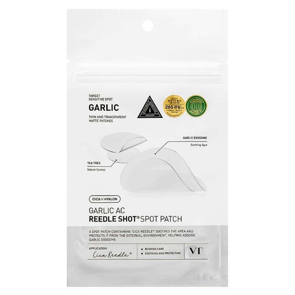 VT Cosmetics Garlic AC Garlic AC Reedle Shot Spot Patch Патчи против воспалений с микроиглами и чесноком