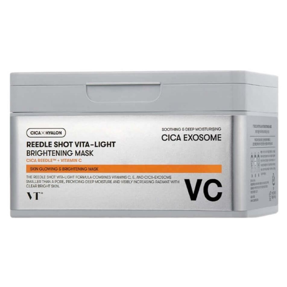 VT Cosmetics Vita-Light Reedle Shot Vita-Light Brightening Mask  Набор осветляющих тканевых масок с микроиглами 