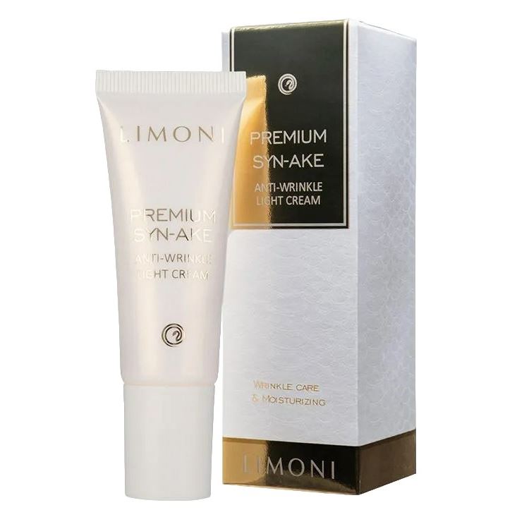 Limoni Anti Age Peptage Anti-Wrinkle Cream Light Антивозрастной легкий крем для лица со змеиным ядом