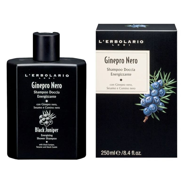 L`Erbolario Hair Care Black Juniper Energising Shower Shampoo  Шампунь-гель для волос и тела