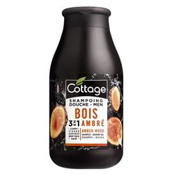 Men Shampoo-Shower Gel Amber Wood 3 in 1 