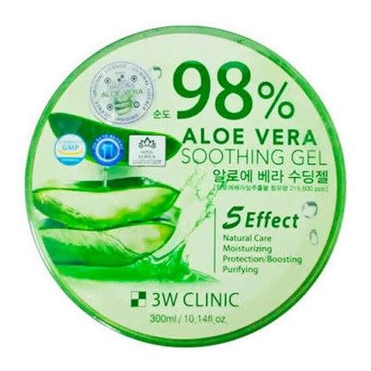 3W Clinic Body & Hair Care Aloe Vera Soothing Gel  Гель для лица и тела