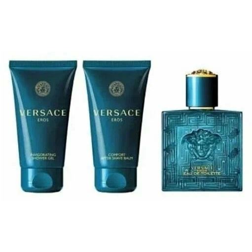Versace Fragrance Набор Eros Set 3 Набор: Туалетная вода, гель для душа, бальзам после бритья 