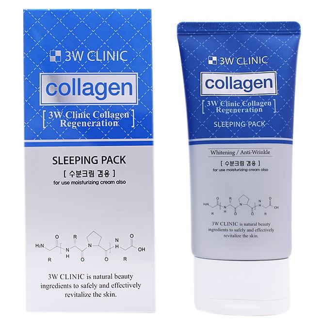 3W Clinic Face Care Collagen Regeneration Sleeping Pack Маска для лица ночная