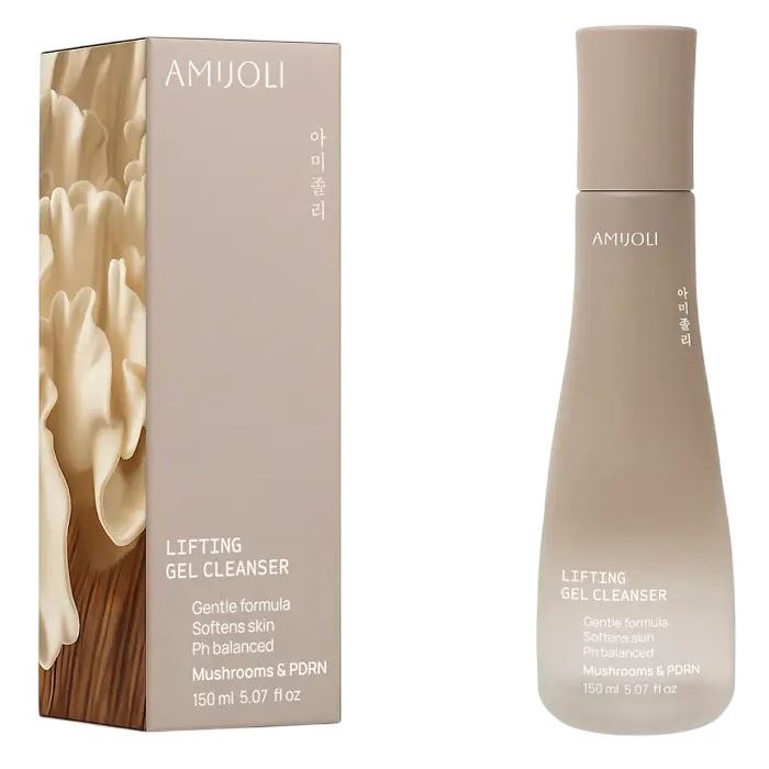 AMIJOLI Antioxidant Lifting Gel Cleanser Mushrooms & PDRN  Мягкий гель для умывания с экстрактом тремеллы и ПДРН для возрастной кожи 