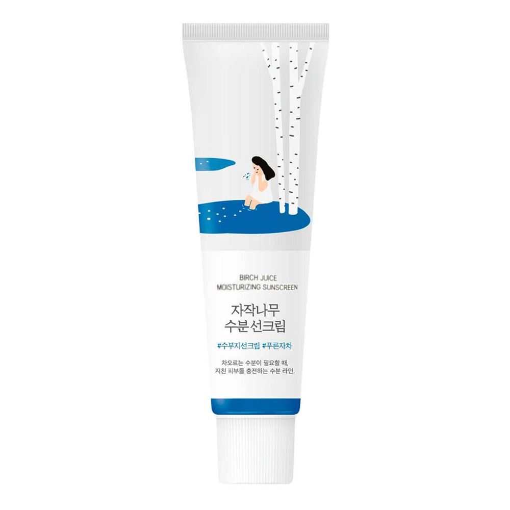 Round Lab Birch Juice  Birch Juice Moisturizing Sunscreen SPF50+ PA++++ Увлажняющий солнцезащитный крем с берёзовым соком 