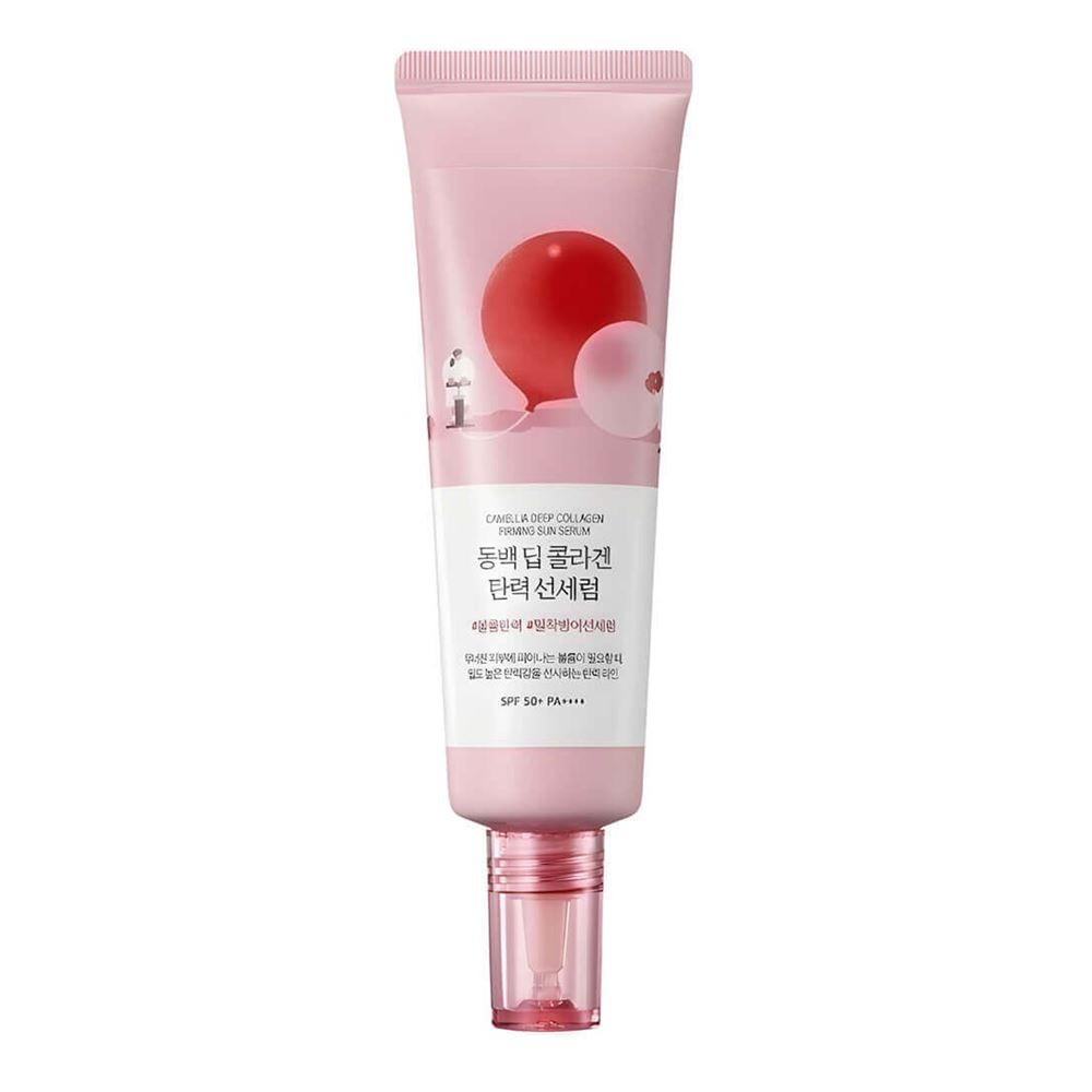 Round Lab Camellia Collagen Camellia Deep Collagen Firming Sun Serum  SPF50+ PA++++ Солнцезащитная сыворотка 