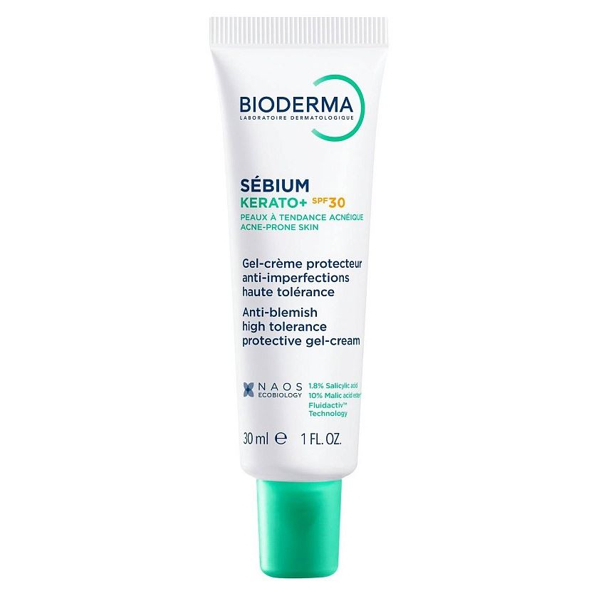 Bioderma Sebium Sebium Kerato+ SPF30 Gel-Creme Protecteur  Солнцезащитный гель-крем против несовершенств кожи